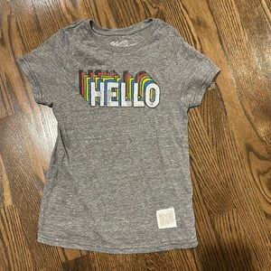 Retro brand boys gray graphic short sleeve tee.  Size 6.